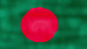 Bangladesh flag waving cloth Perfect Looping, Full screen animation 4K Resolution