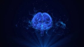 Digital human brain. Brain scan technology concept. thinking, Neurosurgery diagnostic, digital Cyber Human Brain, Medical Science, Healthcare Anatomy. Global medicine science research. 3D Illustration - Powered by Shutterstock - Get 15% off with code: PIKWIZARD15