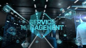 Service Management. IT Administrator Activating Modern Data Center Server with Hologram. - Powered by Shutterstock - Get 15% off with code: PIKWIZARD15