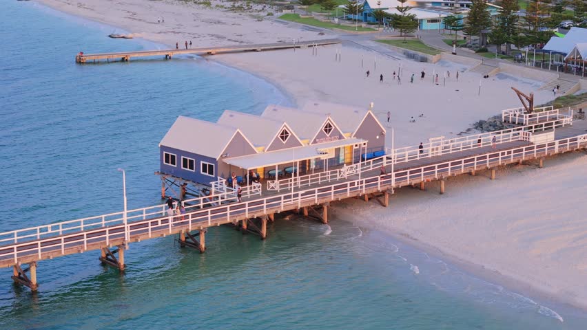 People walking along Busselton Jetty in Southern Western Australia
