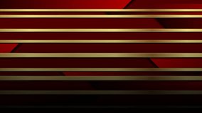 Red and golden tech geometric abstract background. Seamless looping corporate motion design. Video animation Ultra HD 4K 3840x2160