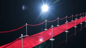 Animation of a red carpet rolling out. - Powered by Shutterstock - Get 15% off with code: PIKWIZARD15