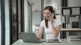 Gen Z young student girl in headphones studying internet at laptop Listen to audio narration Webinars Writing notes, listening to podcasts online, woman taking listening training course - Powered by Shutterstock - Get 15% off with code: PIKWIZARD15