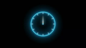 Abstract neon clock icon animation background   - Powered by Shutterstock - Get 15% off with code: PIKWIZARD15