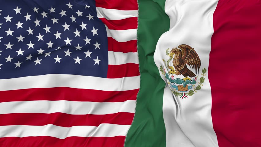 Mexican Flag HD. Looped., Stock Video