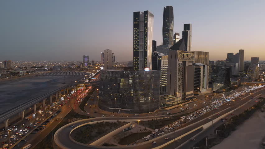 Kafd in Riyadh before the sunset