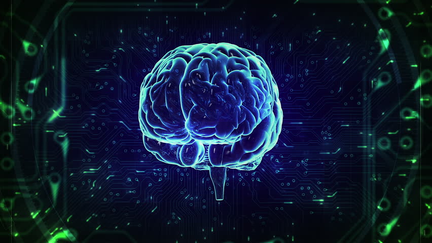 Rotating Brain Model with Neural Network Iridescent Impulses Showing Brainstorming Neuronal Activity. Artificial Intelligence. AI Circuit Board.
 - Powered by Shutterstock - Get 15% off with code: PIKWIZARD15