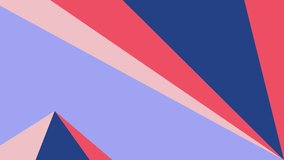 Animation of a simple colored shape background of large triangles.