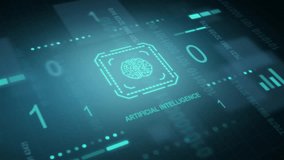 3D visual concept of an artificial intelligence data. Digitally generated illustration of a brain, processor, digital numbers, graphs and charts - Powered by Shutterstock - Get 15% off with code: PIKWIZARD15