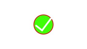 Green checkmark icon in a circle animated on a white background. - Powered by Shutterstock - Get 15% off with code: PIKWIZARD15