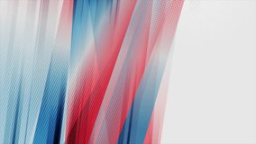 Blue, red and grey grungy striped abstract background. Seamless looping geometric motion design. Video animation Ultra HD 4K 3840x2160
