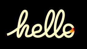Smooth text animation with the word "hello." - Powered by Shutterstock - Get 15% off with code: PIKWIZARD15