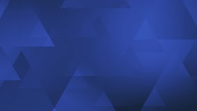 Blue abstract background with minimal triangles motion design. Seamless loop. 4K footage