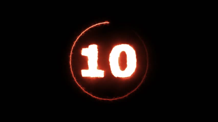 Top Ten Countdown Neon Light Bright Glowing Numbers Seconds Happy Stock  Photo by ©S-Design13 631781646