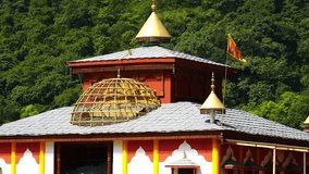 video of top view holy dhara devi temple