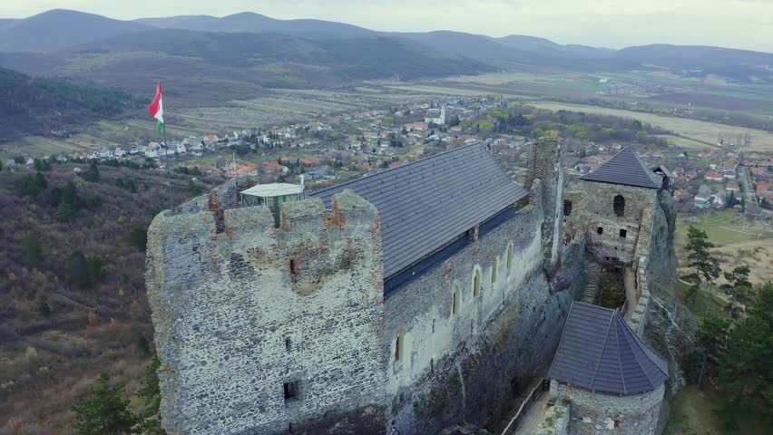 Aerial View Of Boldogko Castle In Hungary