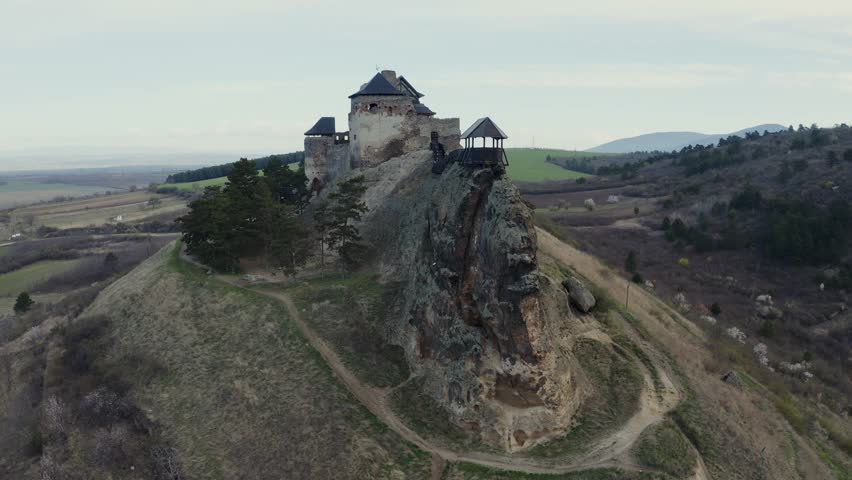 Aerial View Of Boldogko Castle In Hungary