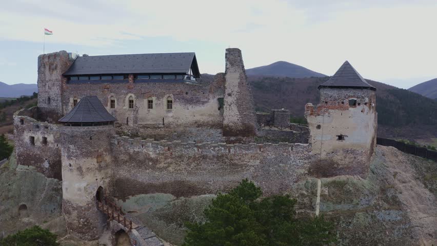 Aerial View Of Boldogko Castle In Hungary