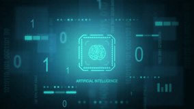 Visual concept of an artificial intelligence data. Digitally generated illustration of a brain, processor, digital numbers, graphs and charts - Powered by Shutterstock - Get 15% off with code: PIKWIZARD15