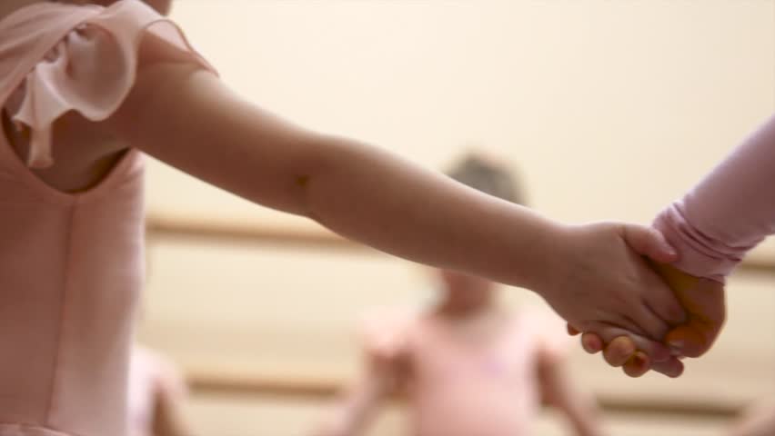 Little girls dance ballet. Children in ballet class | Shutterstock HD Video #33993628