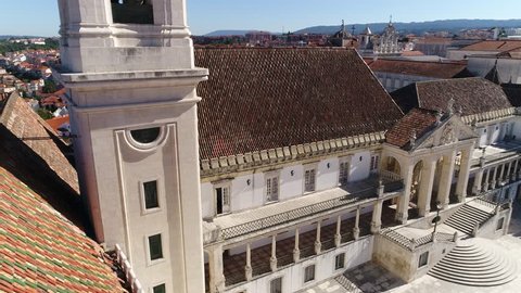 Tower and University of Coimbra in Portugal