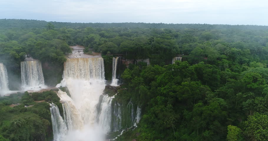 Hidden waterfalls nestled within the Parque Nacional del Iguazú.