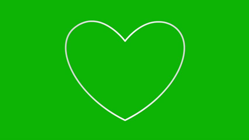 Animated silver linear pounding heart. Looped video of beating heart. Concept of love, health, passion, medicine. Vector illustration isolated on green background. - Powered by Shutterstock - Get 15% off with code: PIKWIZARD15