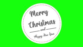 Merry Christmas and Happy New Year Decorative Greeting Card. Rotating Celebration Card or Banner Design. Christmas with Stitching Pattern Frame Winter Background 2023 Creative card design. - Powered by Shutterstock - Get 15% off with code: PIKWIZARD15