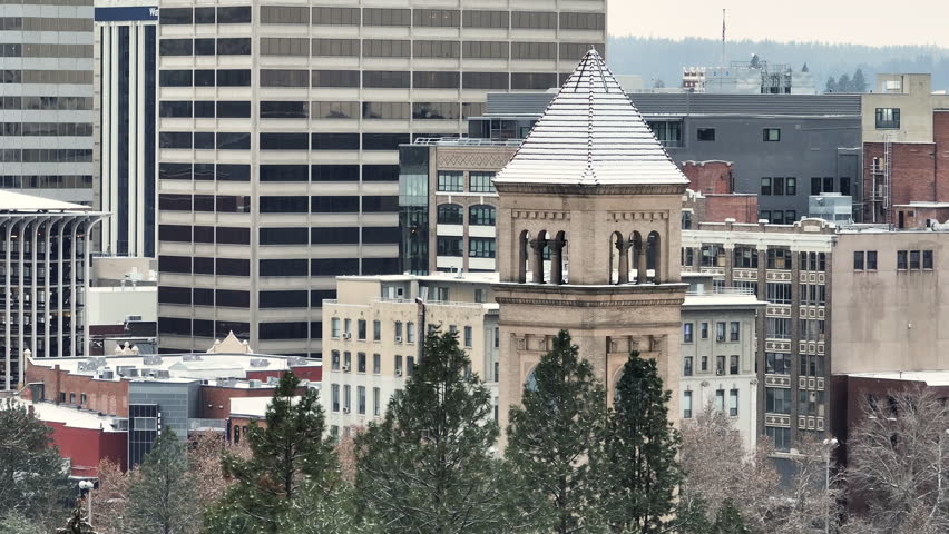 spokane tower clock downtown washington