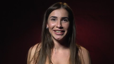 Embarrassed naked woman Stock Video Footage - 4K and HD Video Clips