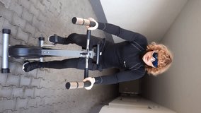 exercise bike vertical video for social networks