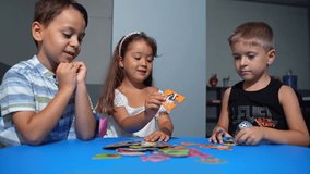 Cognitive Development for young minds. Preschoolers tackle logical puzzles, delving into tasks that enhance their logic and fine motor skills while learning and growing during lessons.