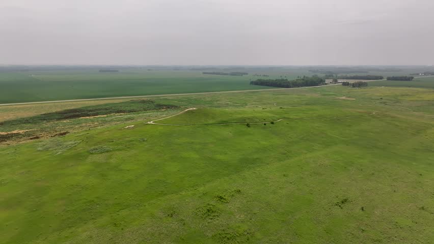Hiking a hill on a trail in a rural state park