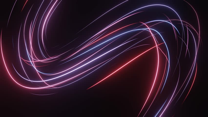 Abstract background shapes with Light Lines Moving Fast. Futuristic hexagon neon Lights.Seamless loop. Moving glowing neon lights disco party. Trails 
 Royalty-Free Stock Footage #3400633833