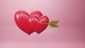 Love Indicator, Valentine's Day concept, love heart speedometer icon or sign of different heart level with Cupid's arrow. Motion graphic. heart beat animation, Love symbol, 4k video. 3d animation - Powered by Shutterstock - Get 15% off with code: PIKWIZARD15