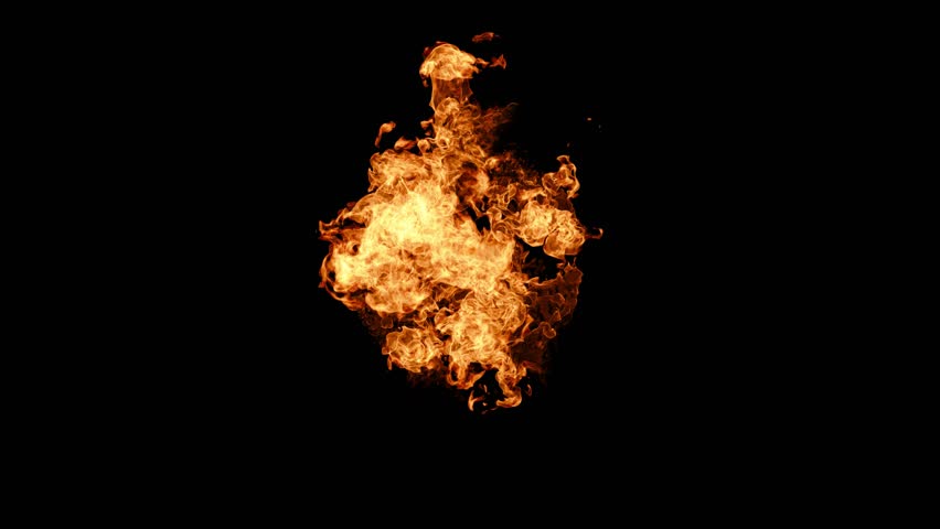 Circle Barrel Fire Top View Seamless Loop