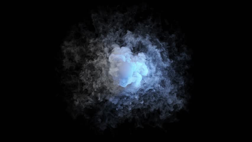 Dry Ice Steam Smoke Pouring Top View Seamless Loop