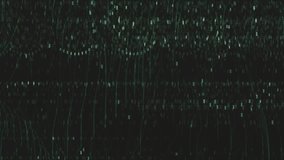 Deep tech or information technology concept background Intro. Dark sci-fi flight through tech digital space. Data Bits, Lines Animation. - Powered by Shutterstock - Get 15% off with code: PIKWIZARD15