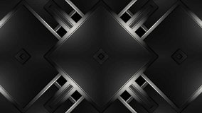 Black gradient geometric patterns in motion 1