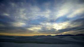 4K Video: Sunrise at White Sands National Monument, New Mexico - Desert Dawn