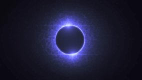 Looping Solar Eclipse With Radiant Beams Of Light Against Star-filled Sky Portal. abstract - Powered by Shutterstock - Get 15% off with code: PIKWIZARD15