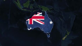 Discovering the Diverse Landscapes of Australia: Detailed Map Stock Footage - Powered by Shutterstock - Get 15% off with code: PIKWIZARD15