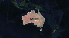 Discovering the Diverse Landscapes of Australia: Detailed Map Stock Footage - Powered by Shutterstock - Get 15% off with code: PIKWIZARD15