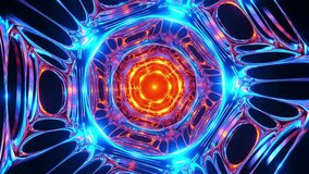 Flying through an abstract neon tunnel. Infinitely looped animation. - Powered by Shutterstock - Get 15% off with code: PIKWIZARD15