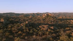 Aerial view of the Matobo National Park located in Zimbabwe