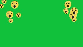 Happy emoji smile emotion on green screen. Social media emoji Cartoon character HD footage.  - Powered by Shutterstock - Get 15% off with code: PIKWIZARD15