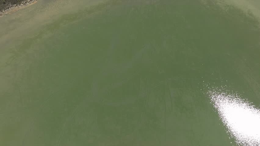 Tilt up reveal of Lake Unicup