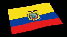 This is the flag of Ecuador. The background is alpha channel (transparent). - Powered by Shutterstock - Get 15% off with code: PIKWIZARD15