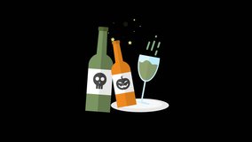 Lottie Halloween animation featuring the Halloween syrup icon