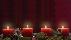 Christmas candle light Nature Video